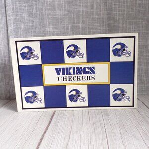 Vintage 1993 NFL Vikings vs Packers Checkers Board Game